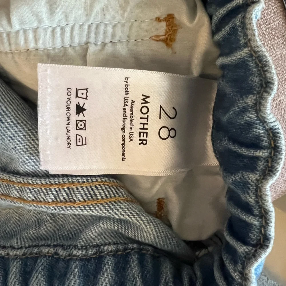 MOTHER Women's Relaxed Blue Jeans - Picture 4 of 5